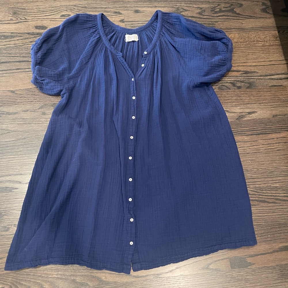 9SEED Sifrios Mini Dress in Navy - Picture 2 of 6